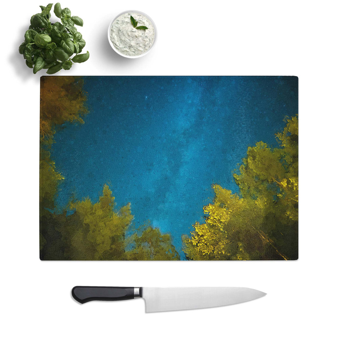 Tempered Glass Beneath the Stars Chopping Board