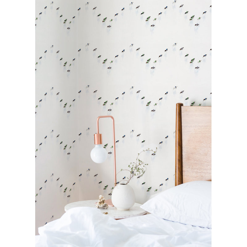 Gray Malin Snow Polo 10' L x 24" W Wallpaper Tile, Non-pasted