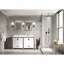 Meuble-lavabo blanc 60 po X P 22 po D, avec plateau en quartz blanc-232149532