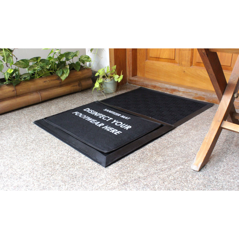Cuthbert Chevron Doormat, 24" W x 36" L
