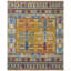 Zahara Hand Knotted Wool Area Rug in Saffron; Gold; Blue; Red-1612167266
