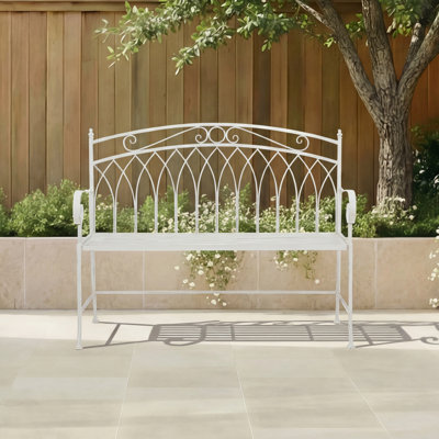 Willena Wrought Iron Bench
