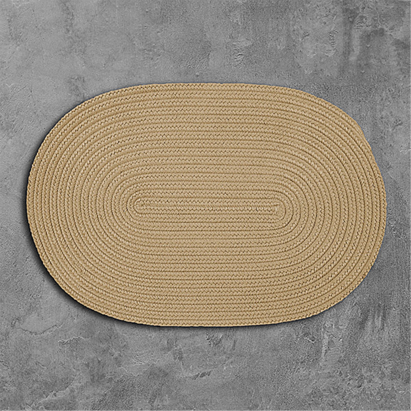 Tapis uni sable Marii, Ovale 5 pi x 8 pi