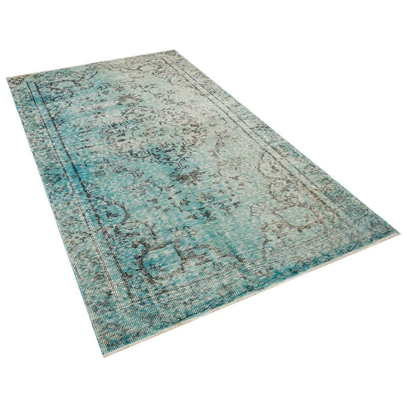 Tapis turc oriental en laine noué à la main