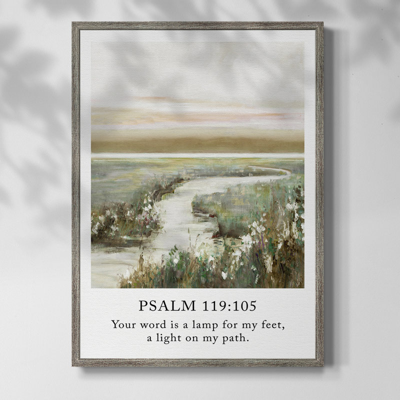 Psalm 23:6 Framed Print - Solid Wood, 30" H x 24" W