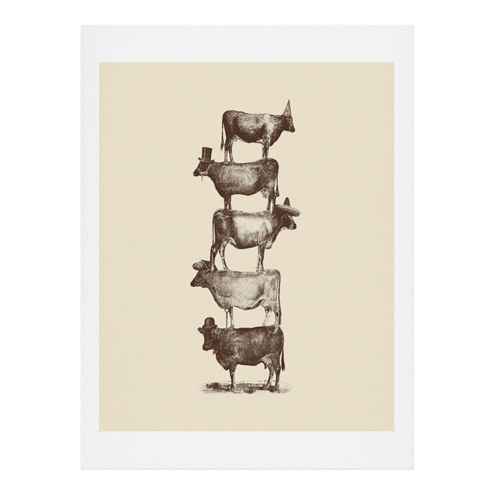 « cow cow nuts », impression, H 14 po x l 11 po x P 1 po