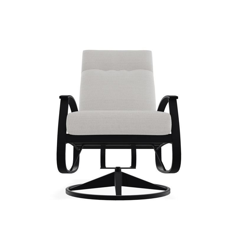Belle Isle Outdoor Lounge Chair, Black, Tabloid Cloud