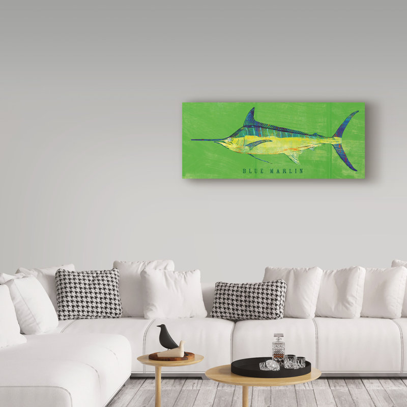 «Blue Marlin» par Kaior, impression sur toile tendue, H 10 po x l 24 po x P 2 po