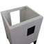 Base de meuble-lavabo simple 24 po seulement en blanc