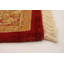 Tapis unique en laine noué à la main style nouvel âge Ushak 8 pi 11 po x 11 pi 7 po rouge Yaak