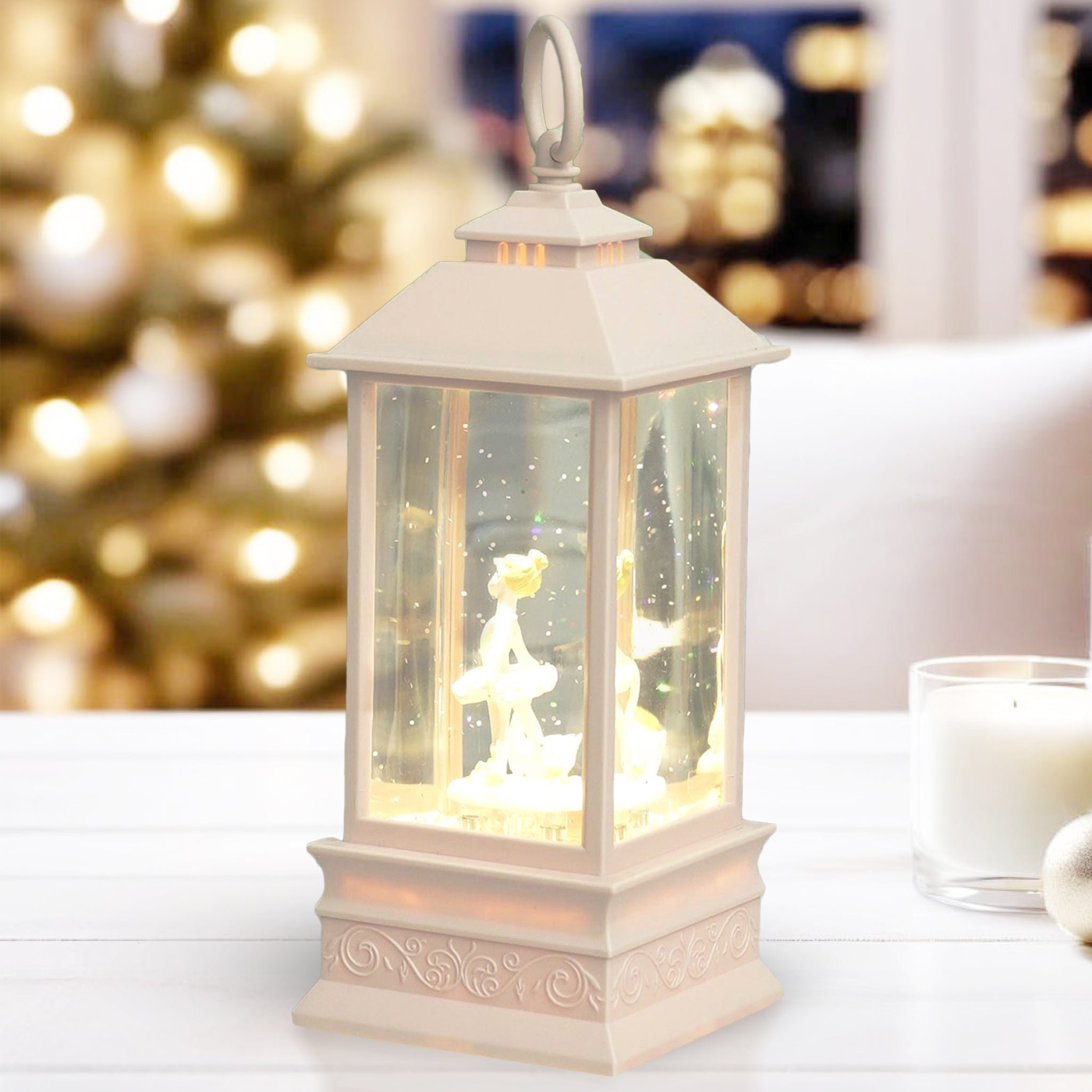 GLITTER LANTERN-HOLY FAMILY main image 1