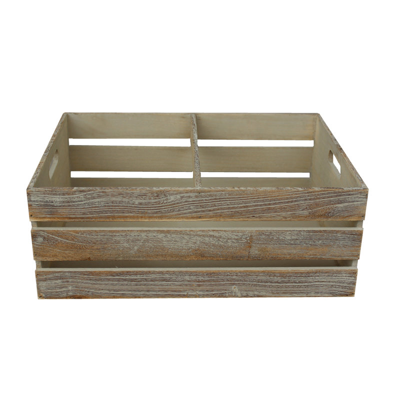 Schulen Solid Wood Storage Bin, 18cm H x 45cm W x 32cm D