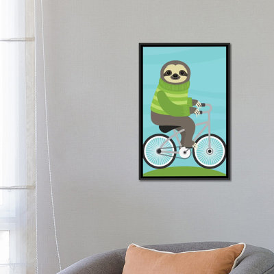 «Cycling Sloth», art sur toile