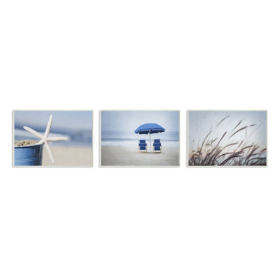 «Misty Morning Starfish Chairs Dunes», reproduction de photo