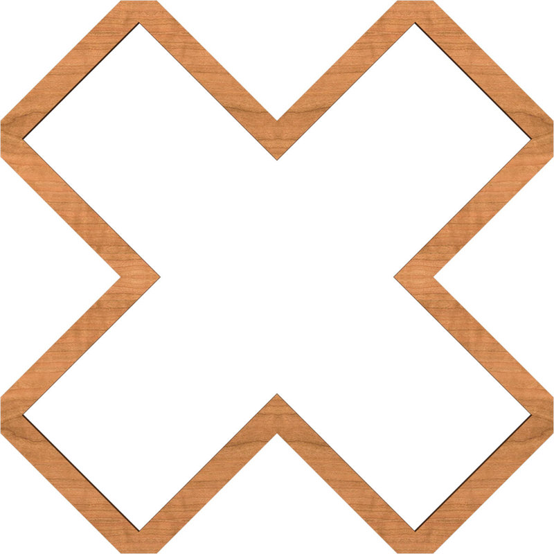 Charpente de plafond décorative Fowler, Cerisier, H 29,87 po x l 29,87 po x P 0,375 po