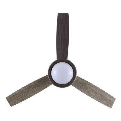 Ventilateur de plafond 52 po avec 3 pales réversibles et télécommande