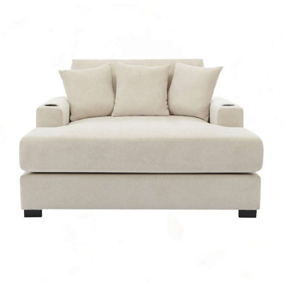 Oversized Chaise Lounger Modern Style Sofa