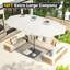 Grand parasol double 15 pi avec lumières solaires-1080530891
