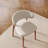 5 Pcs Round Solid Wood Dining Table  Sets With 4 Chairs-1078531146-1078531188