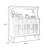 Nut-brown Solid Wood Glass Sideboard