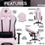  Fauteuil de jeu Echo - rose