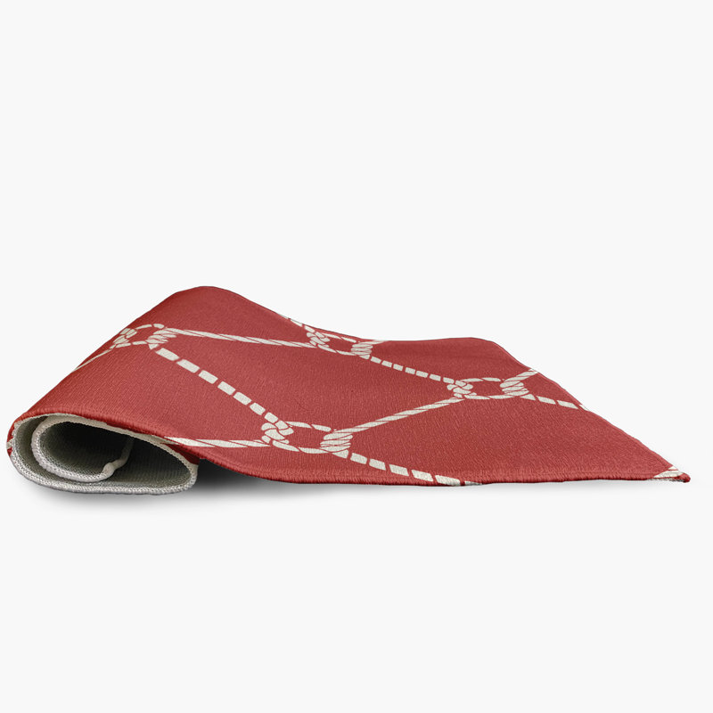 Tapis intérieur / extérieur géométrique tissé à plat Philodendron, Rectangle 2 pi x 3 pi