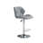 Swivel Upholstered Adjustable Height Counter Stool with Metal Frame