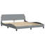 Structure de lit vidaXL gris clair 183x213 cm-97706085-97706084