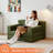 22.64" Upholstered Sleeper Sofa Free Combination Folding Sofa Chair Indoor,Plush Chair For Living Room,Green-735974018