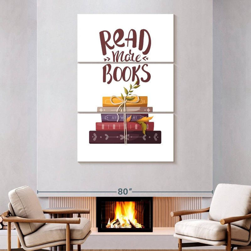 Senne Read More Books, 74" H x 48" W