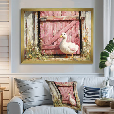 Dristan, mignon, portrait de canard à la grange I - art mural Duck