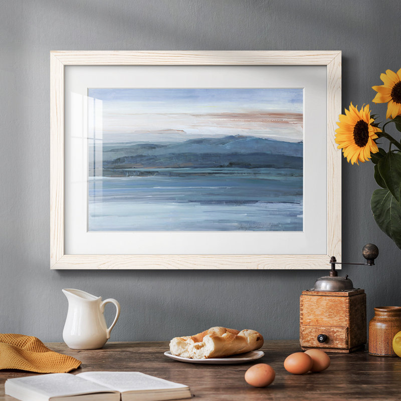 De l'autre côté du lac, H 14 po x l 20 po x P 1,5 po, Blanc