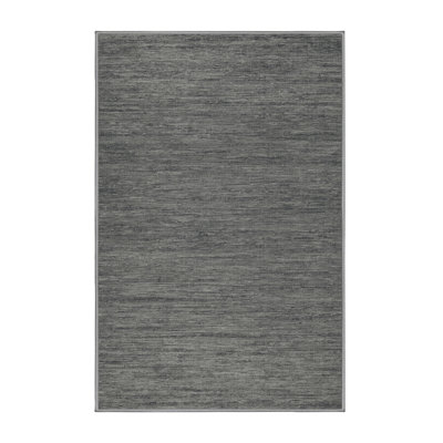 Tapis brun uni lavable à la machine