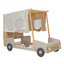Lit de voiture avec coussin, toile de plafond et DEL-1624314166