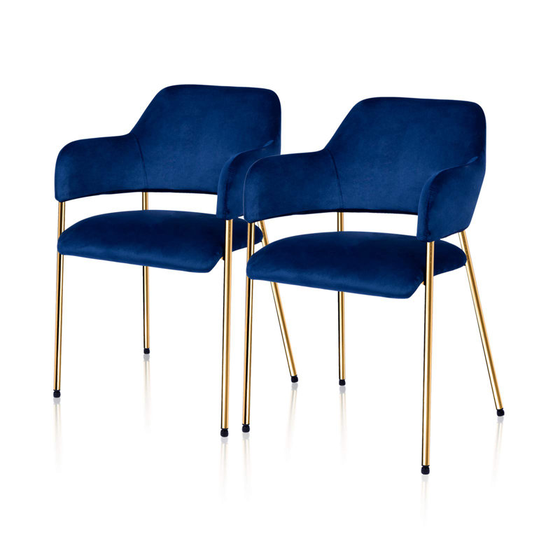 Aedon Upholstered Dining Chair, Blue