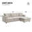 Versatile Polyester Sectional Sofa With Convertible Ottoman For All Spaces-175974015