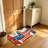 Red White Blue Star Firework Patriotic Foyer Entry Mat 20"x 32"