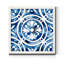 Cobalt tiles IV, reproduction d’art sur toile encadrée-31037157-31037158