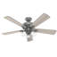Ventilateur de plafond standard à 5 pales de 52 po avec chaîne de traction et ensemble d'éclairage inclus Crestfield-56432654