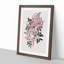 Redleaf Rose Flowers Illustration - Framed Print-55598179-55598181