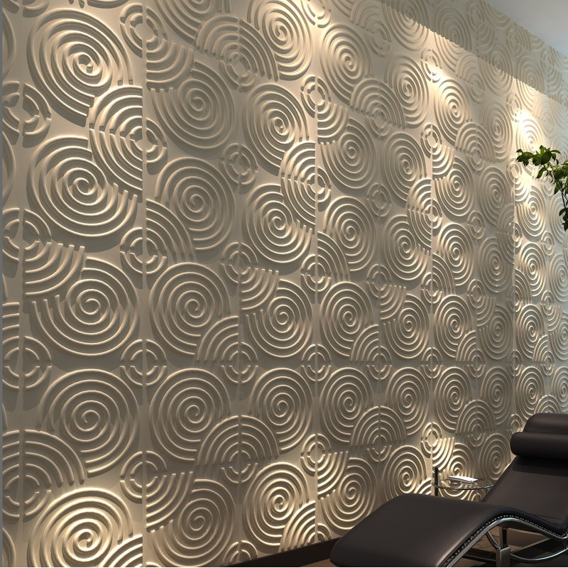 Shultz 50.04cm x 50.04cm Wood Tile in White