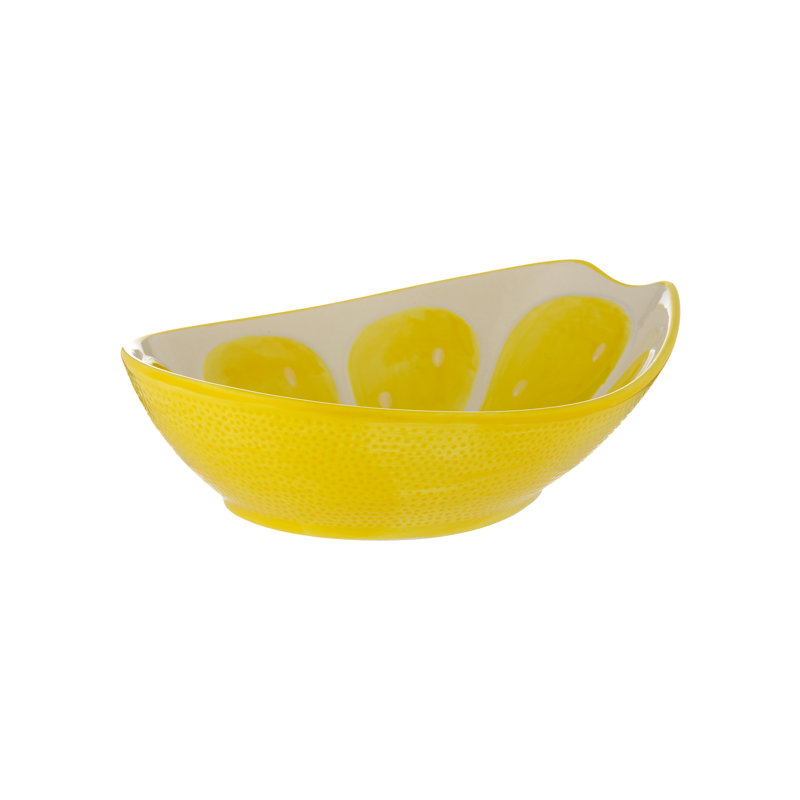 World Foods Lemon Oval Bowl
