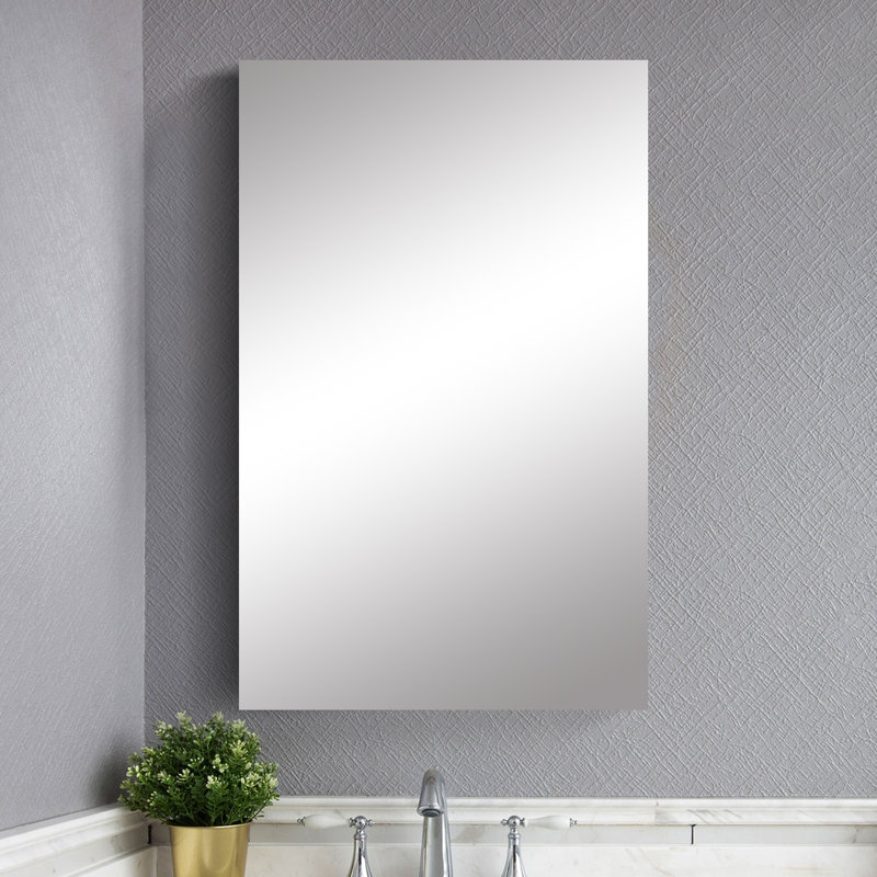 Armoire à pharmacie avec miroir et 4 tablettes fixes Aaditya W H 36 po, Gauche, H 36 po x l 20 po x P 3,9 po