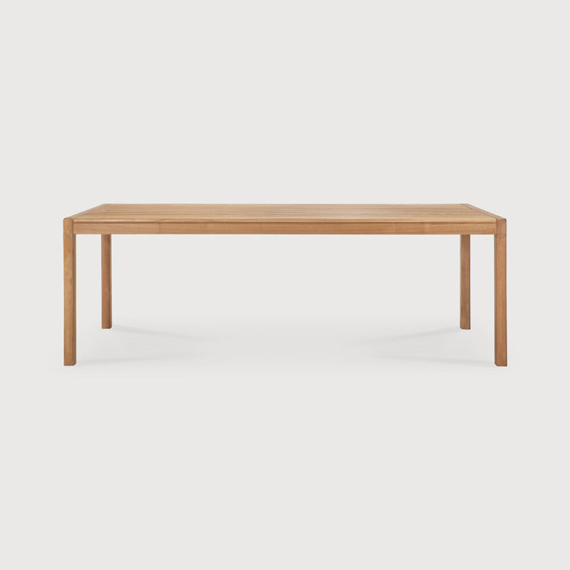 Jack Outdoor Teak Dining Table, 39.5" W x 98.5" L x 30" H