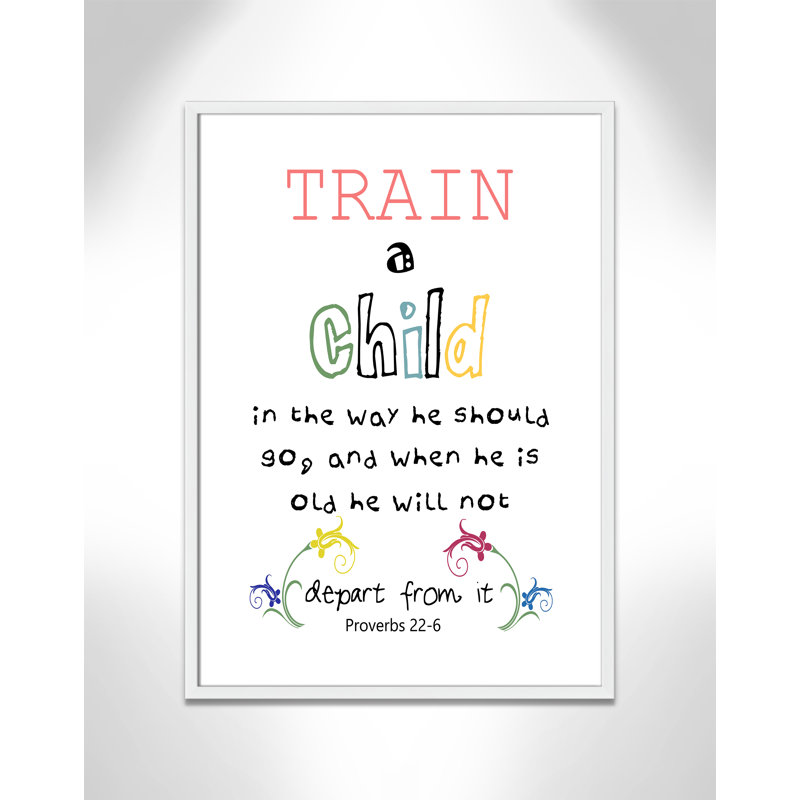 «Train a Chile Train a Child», impression sur papier, H 34,5 po x l 24,5 po x P 1,18 po, Encadré de boîte blanc