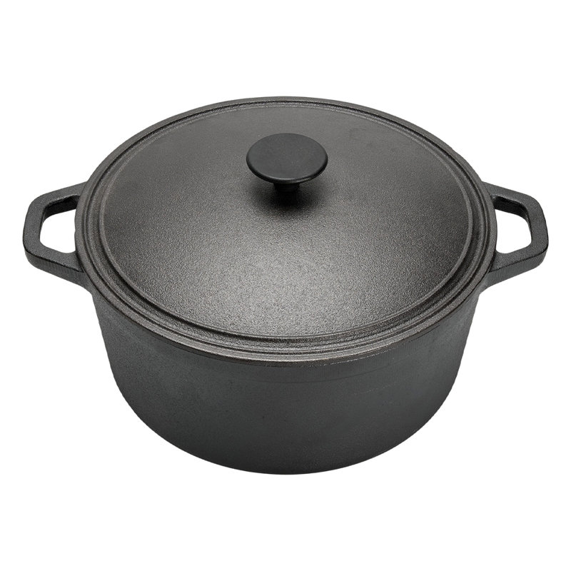Belfry Kitchen Cast Iron Round Dutch Oven, 30cm, 5.8L