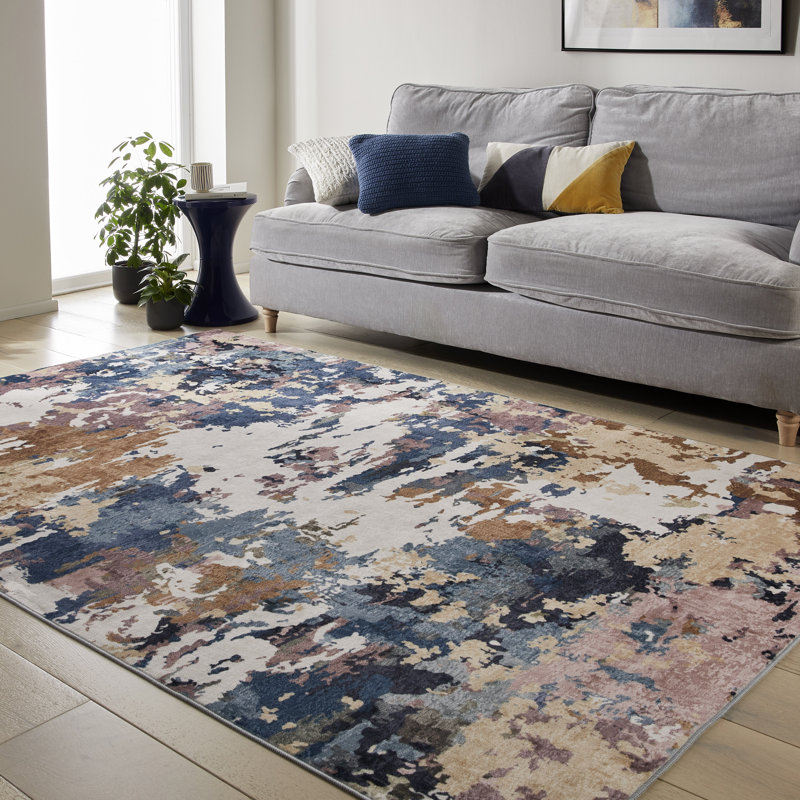 Keira Abstract Machine Printed Area Rug, Rectangle 200 x 300 cm