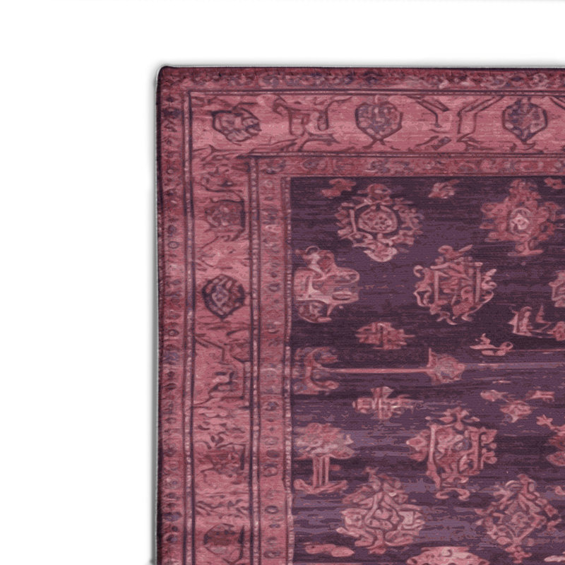 Tapis intérieur et extérieur brun Overdyed, Rectangulaire 2 pi x 3 pi
