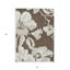 Tapis d'intérieur lavable floral beige beige 5 pi x 8 pi