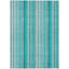 Tapis extérieur antidérapant lavable antidérapant 3 pi x 5 pi bleu sarcelle et gris